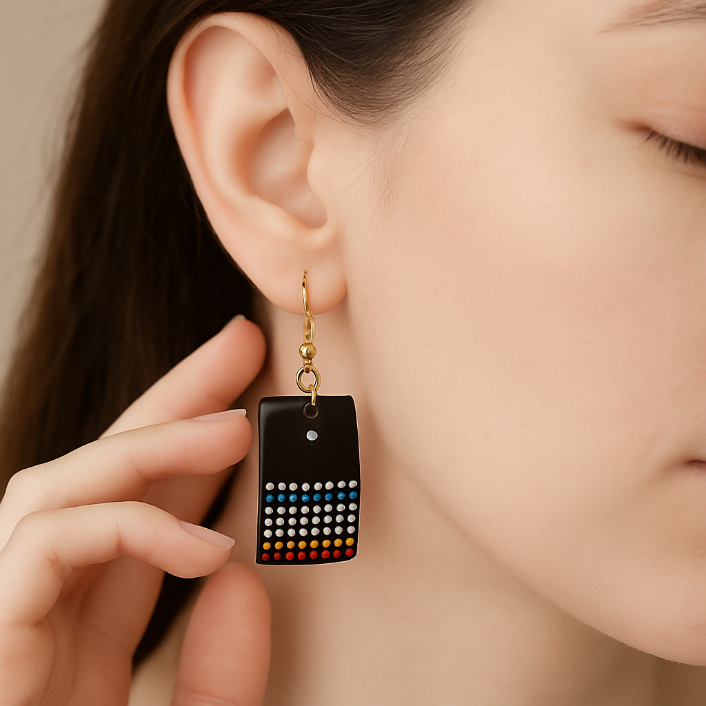 Rectangular Drop Earrings
